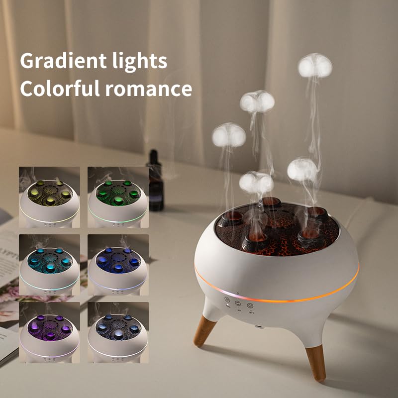SUPNOVA diffuseur méduse avec 7 couleurs lumineuses pour l’ambiance.