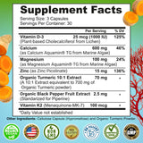 SUPPLEMENTS STUDIO Calcium Aquamin – contrôle qualité et traçabilité affichés sur le pack.