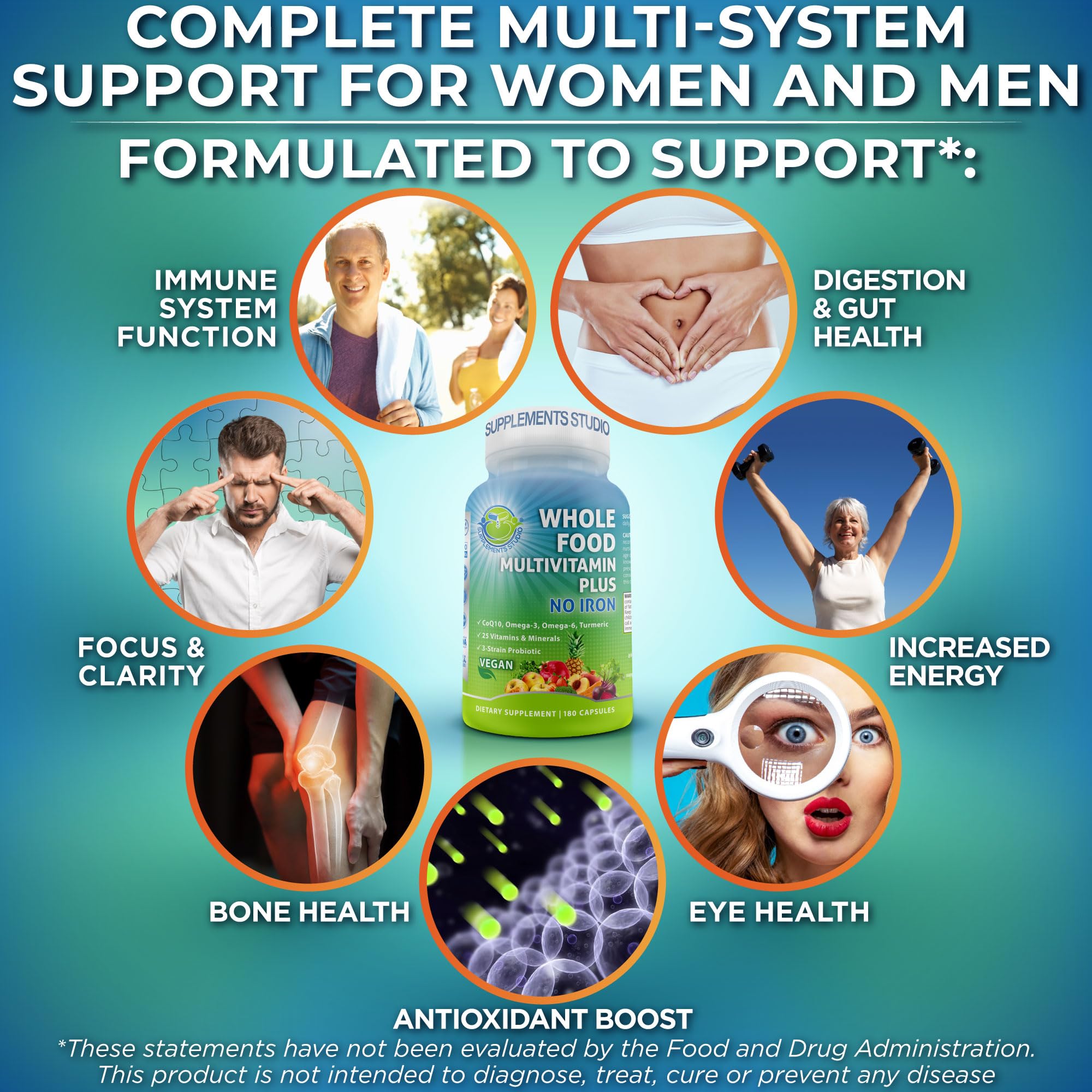 Supplements Studio – Immunité et vitalité grâce à probiotiques et champignons.