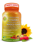 SUPPLEMENTS STUDIO Vitamine C liposomale, bouteille-dose pratique pour absorption optimisée au quotidien