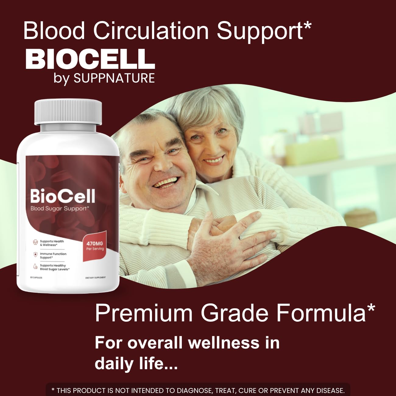 SuppNature Bio Cell Capsules – etiquette avec informations claires pour usage quotidien sain.