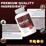 SuppNature Bio Cell Capsules – emballage cartonné soigné prêt pour l’usage quotidien.