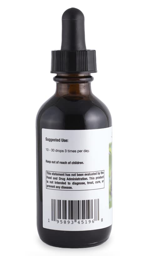 Gouttes et pipette de Supreme Nutrition Elderberry Tincture pour dosage facile