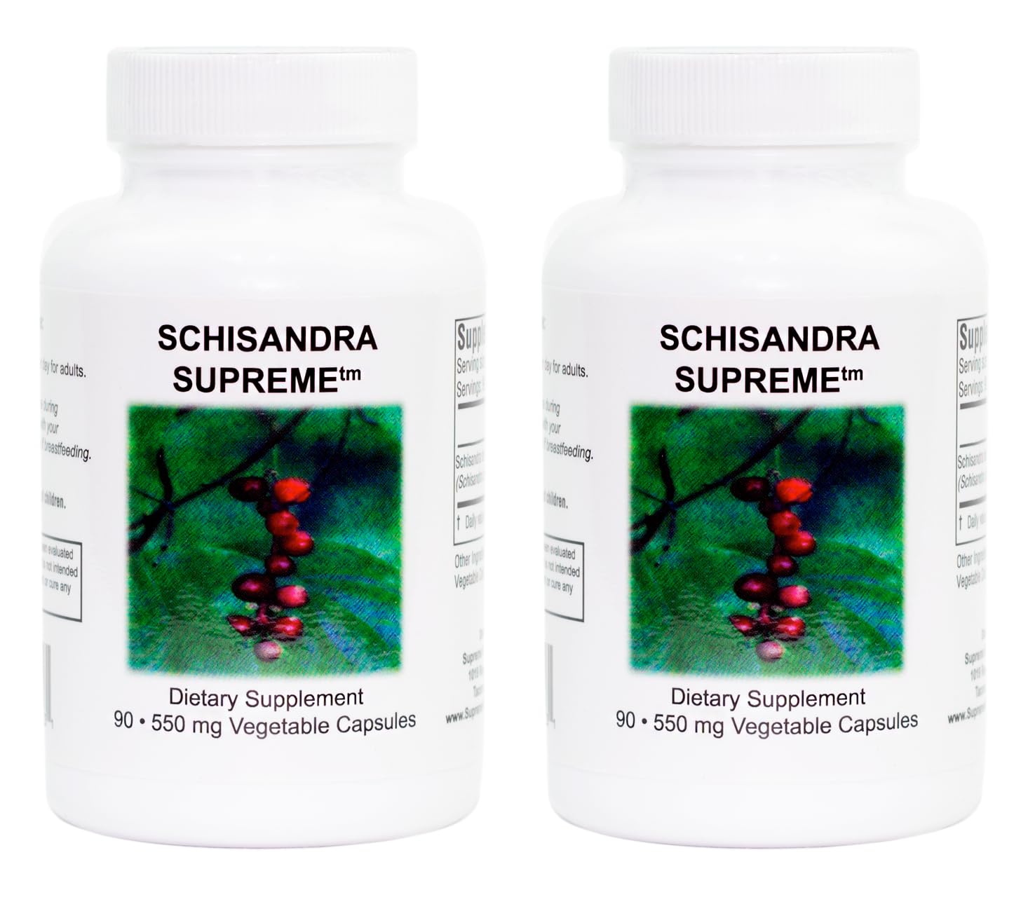 Schisandra Supreme de Supreme Nutrition - bouteille pratique pour une prise quotidienne naturelle