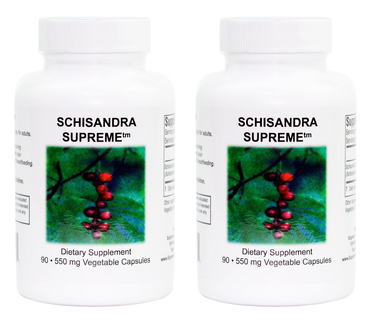 Schisandra Supreme de Supreme Nutrition - bouteille pratique pour une prise quotidienne naturelle