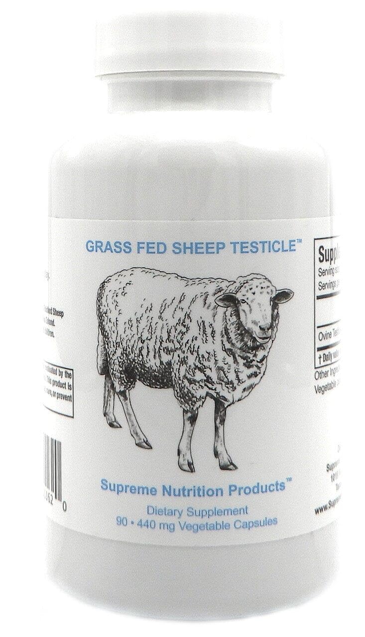 Supreme Nutrition Products front label showing product name and bottle benefits