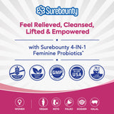 Surebounty Probiotiques pour femmes — visuel du flacon suggérant une routine bien-être durable.