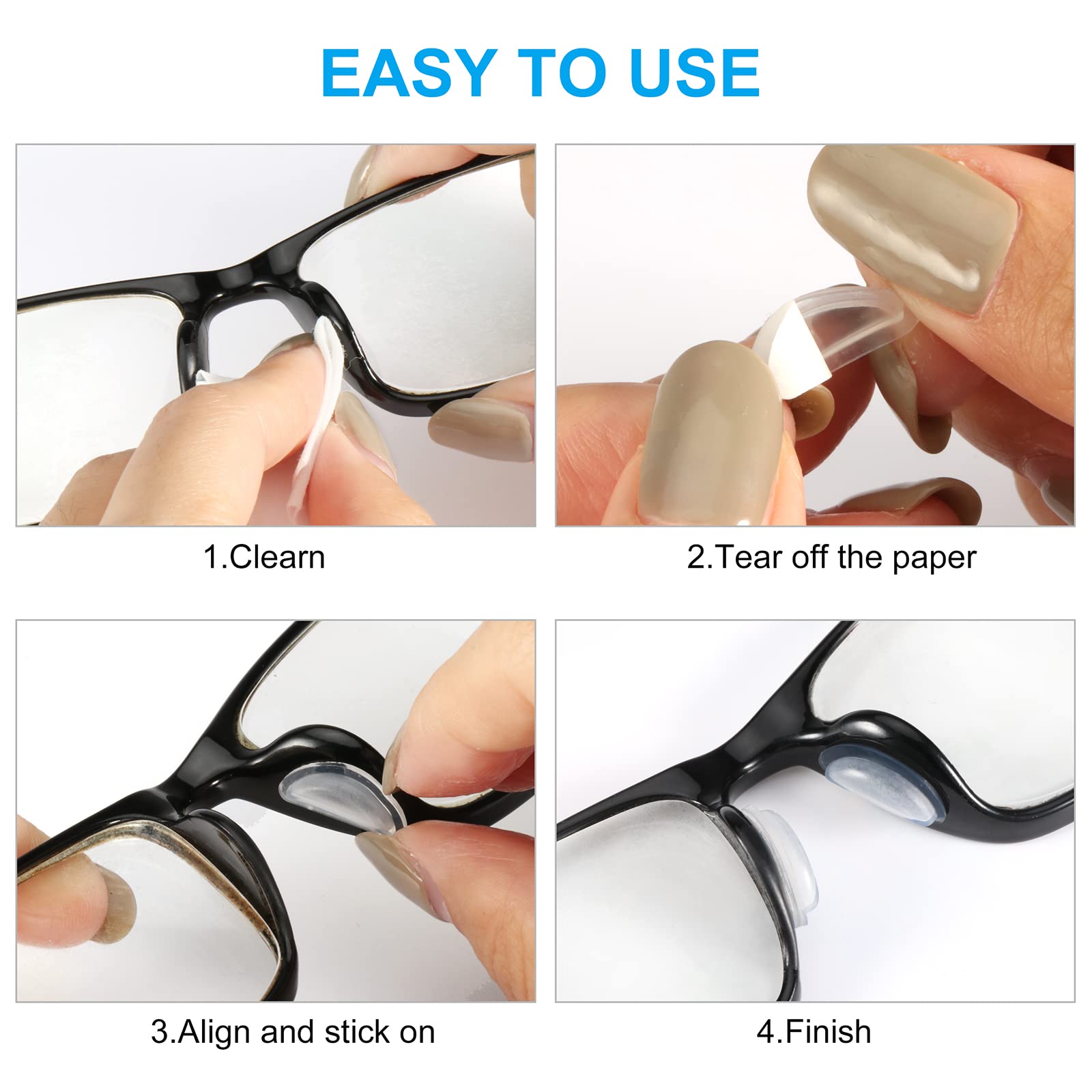 Accessoires nez SURMAP en silicone adhésifs faciles à changer.