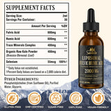 Susatentar, étiquette bio montrant acide humique et minéraux pour la nutrition.