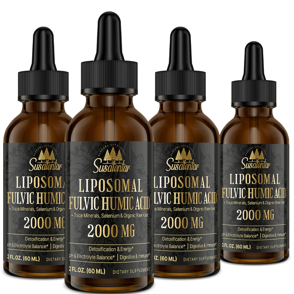 Susatentar – flacon liposomal fulvic-humic pour énergie durable