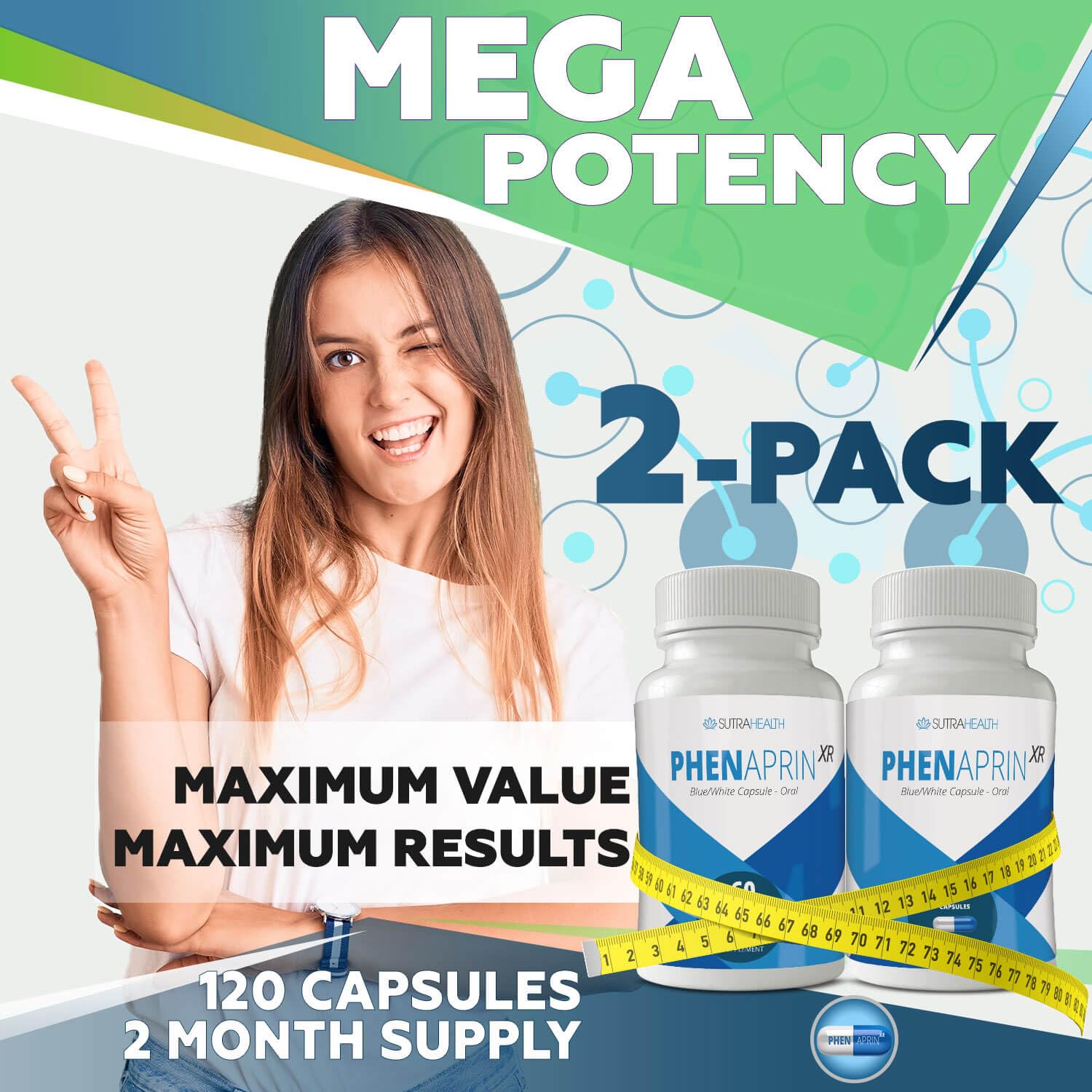 SutraHealth PhenAprin XR – glucomannane, fibre favorisant la satiété.