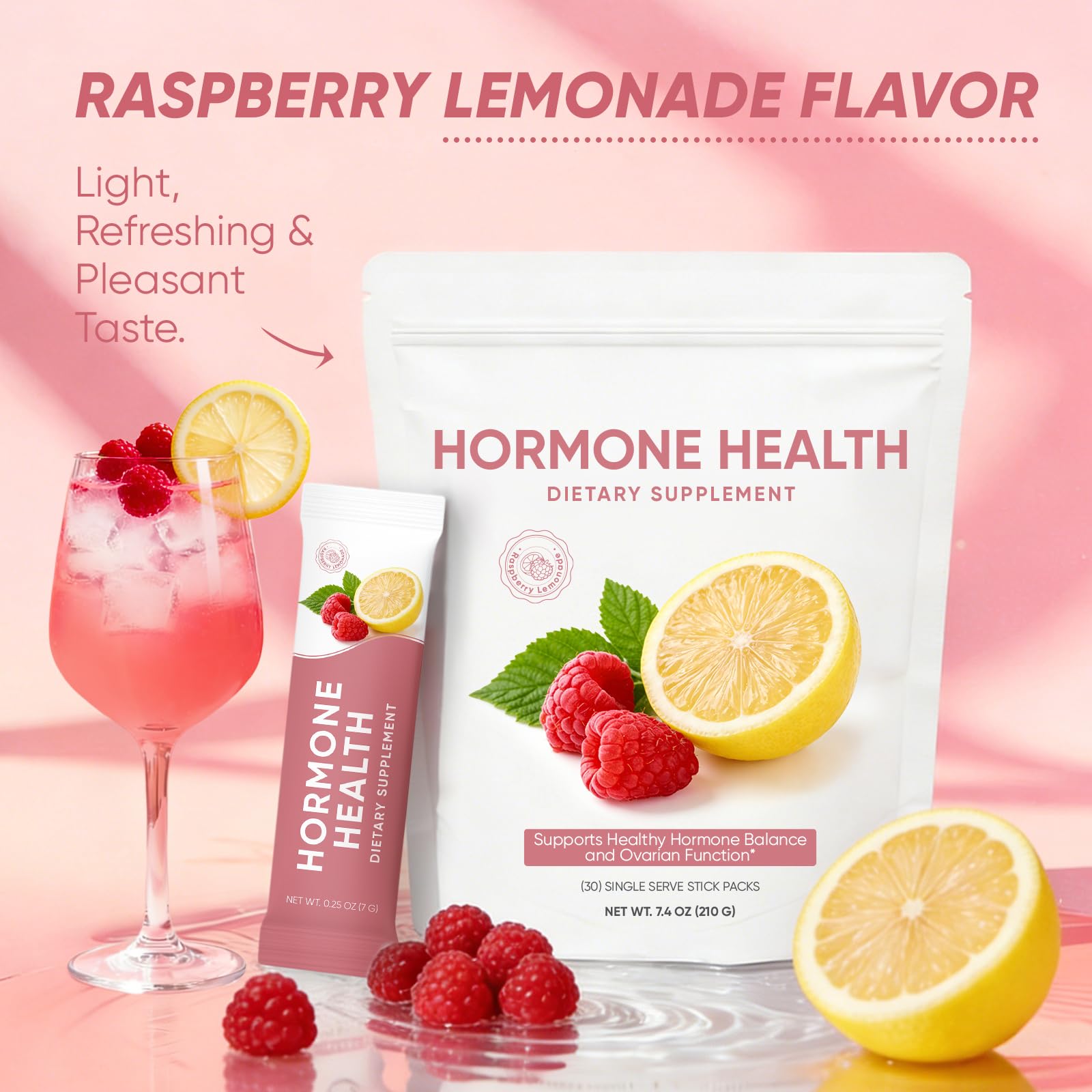 SUUDUUL sachet dans l’eau Framboise-Citron, préparation rapide.