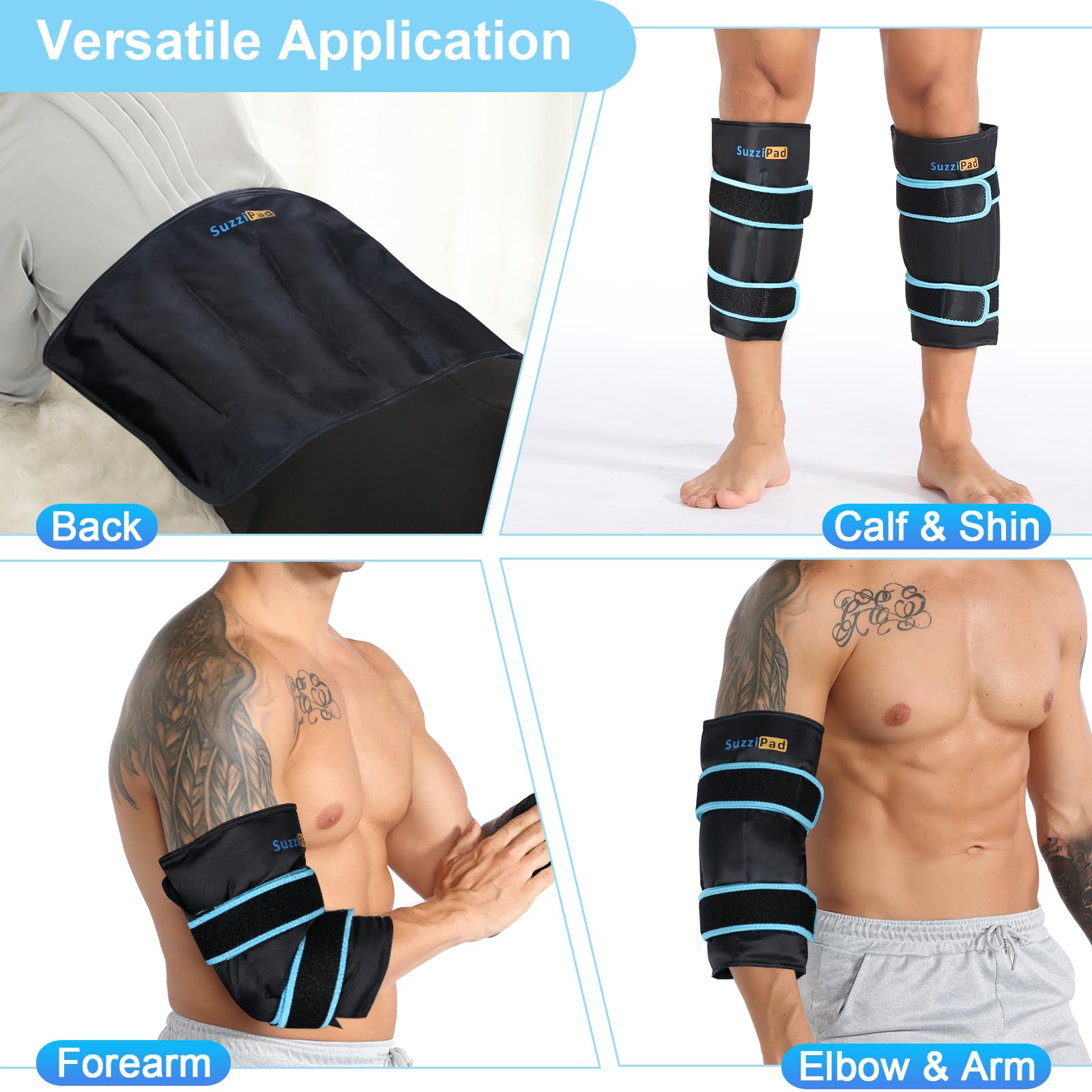 SuzziPad : 2 packs réutilisables pour traiter deux zones simultanément.