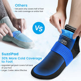 Bandes gel pied étendues SuzziPad assurent une couverture supérieure.
