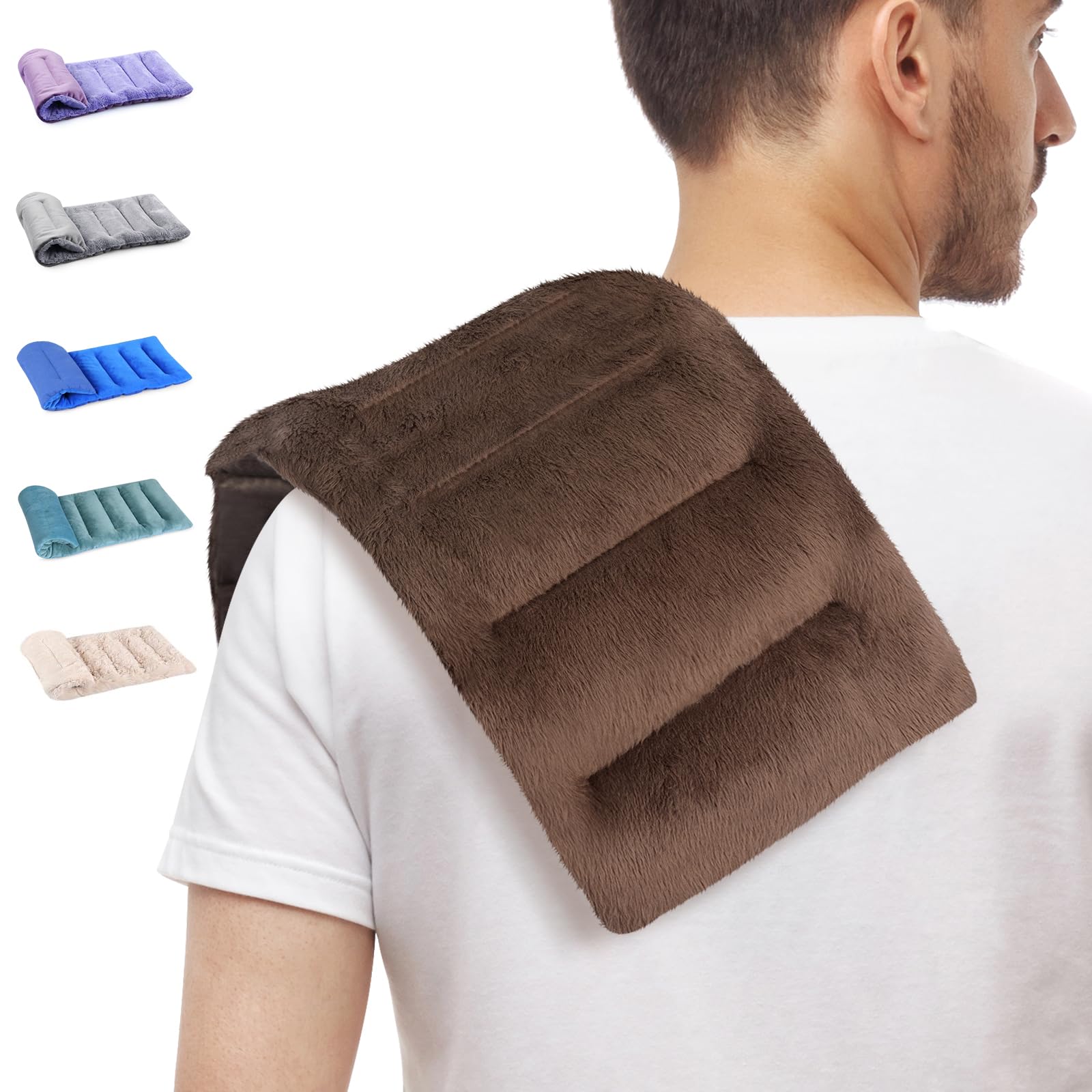 SuzziPad coussin chauffant pour cou et épaules, chaleur humide apaisante.