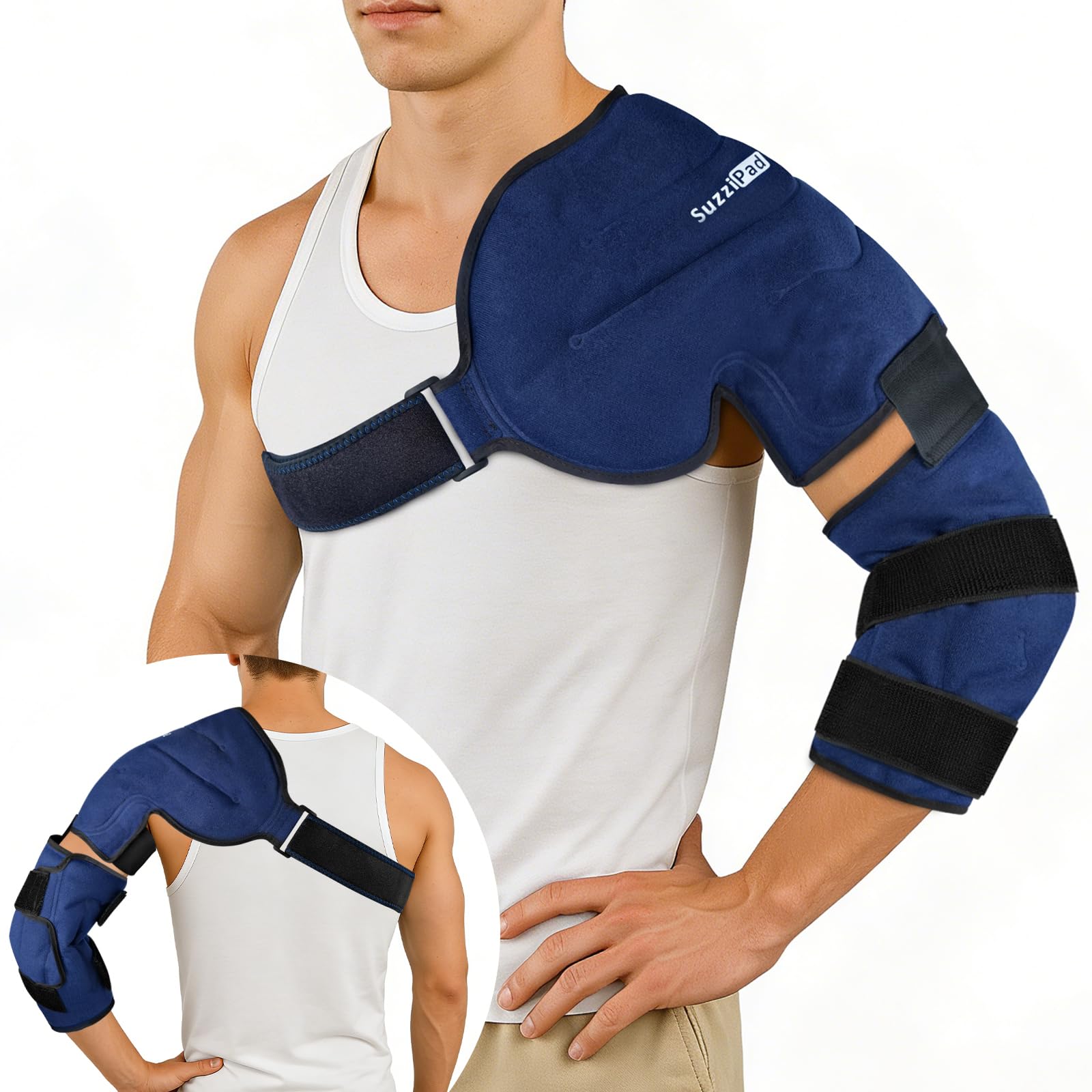 SuzziPad Épaule Bande Glace: soulagement ciblé et froid durable.