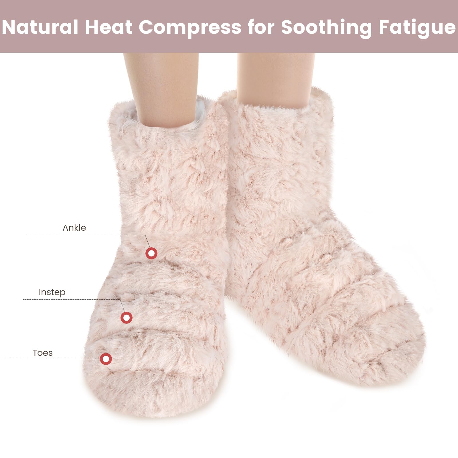 SuzziPad intérieur en fourrure enveloppe les pieds pour une sensation cocooning.