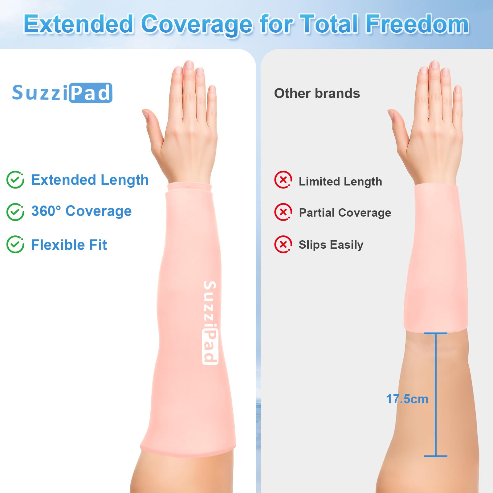 Suzzipad contact doux gel: contact confortable pour le froid modéré.