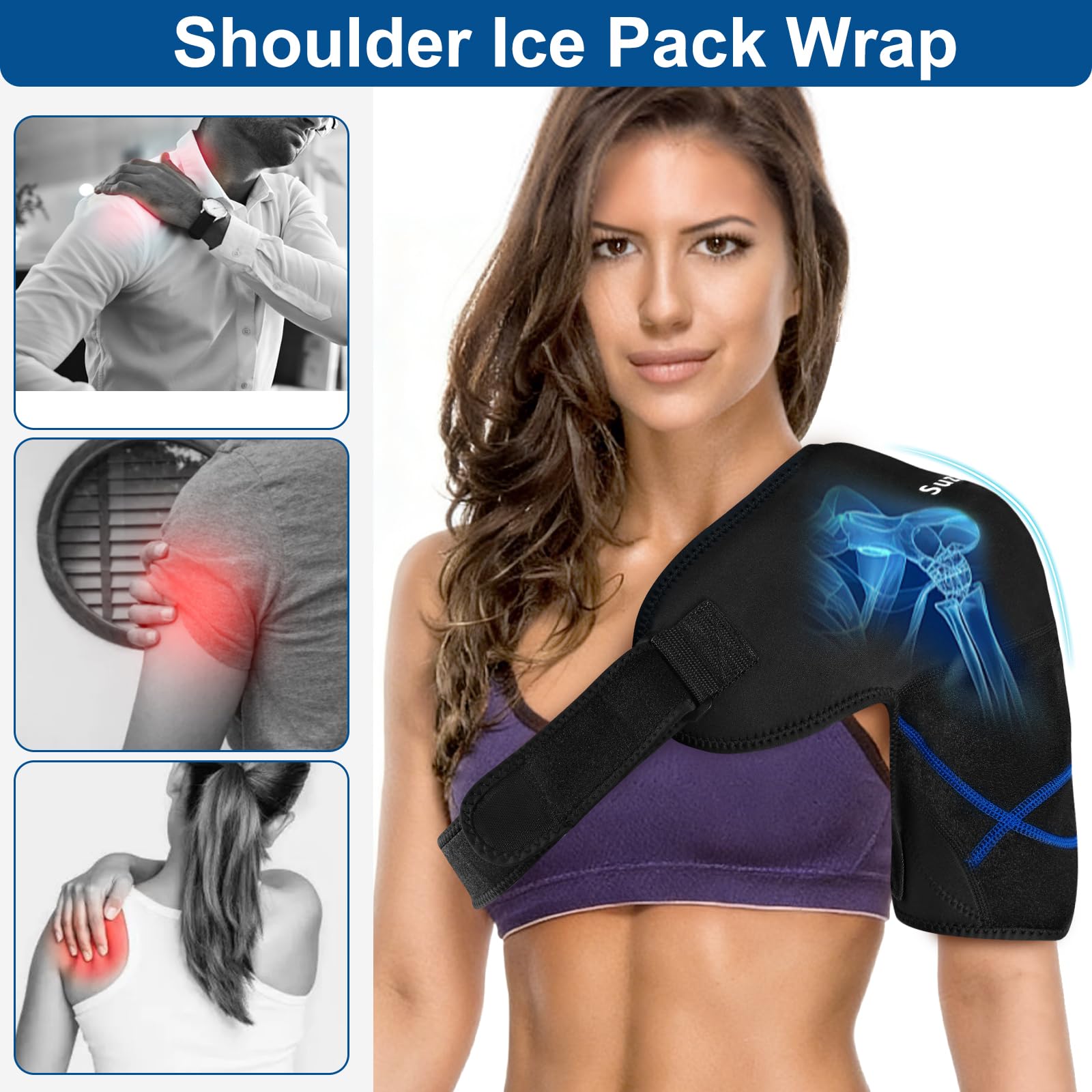 SUZZIPAD gel froid flexible s adapte aux contours pour un contact optimal.