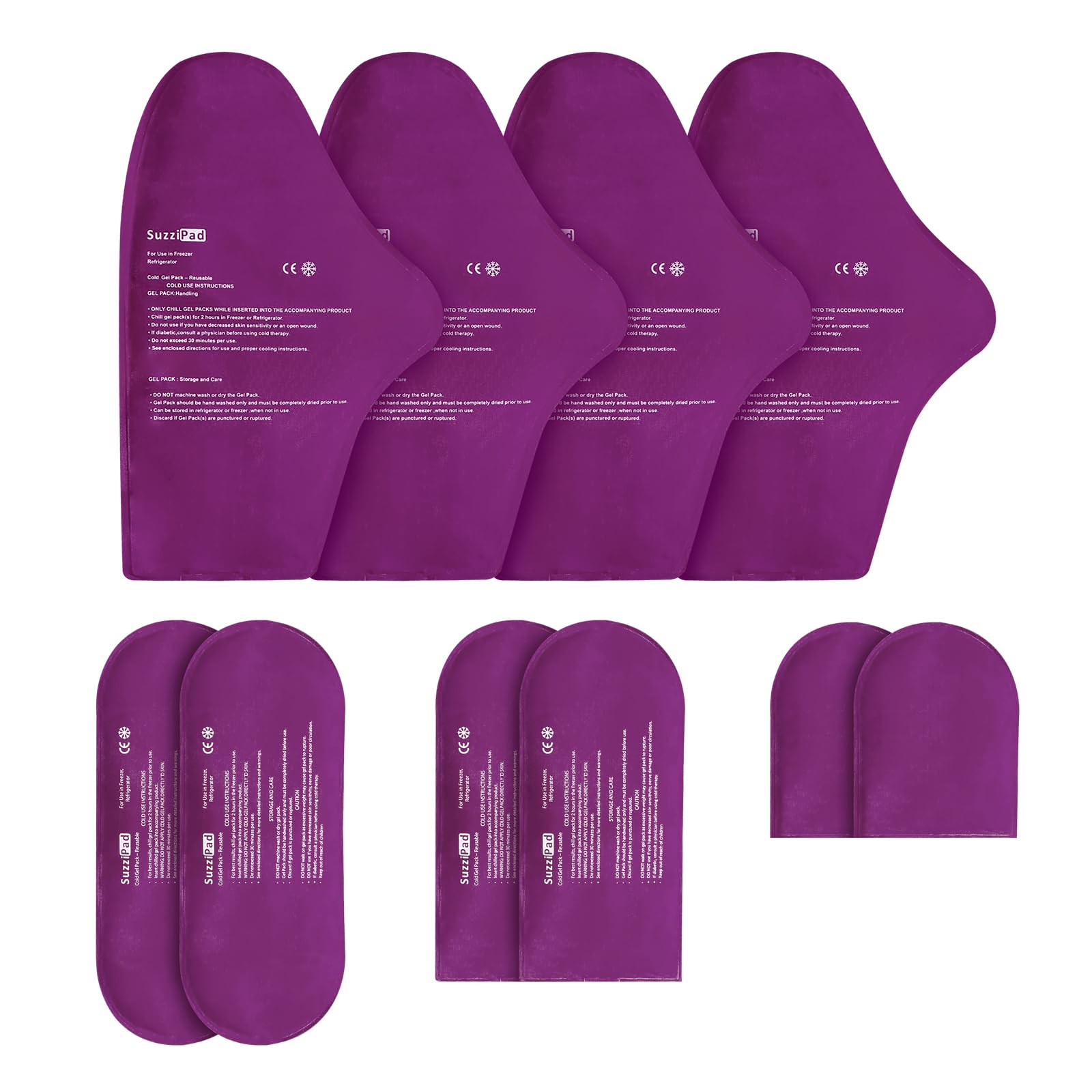 SuzziPad gels glace mains : soulagement ciblé et utilisation simple pour les mains.