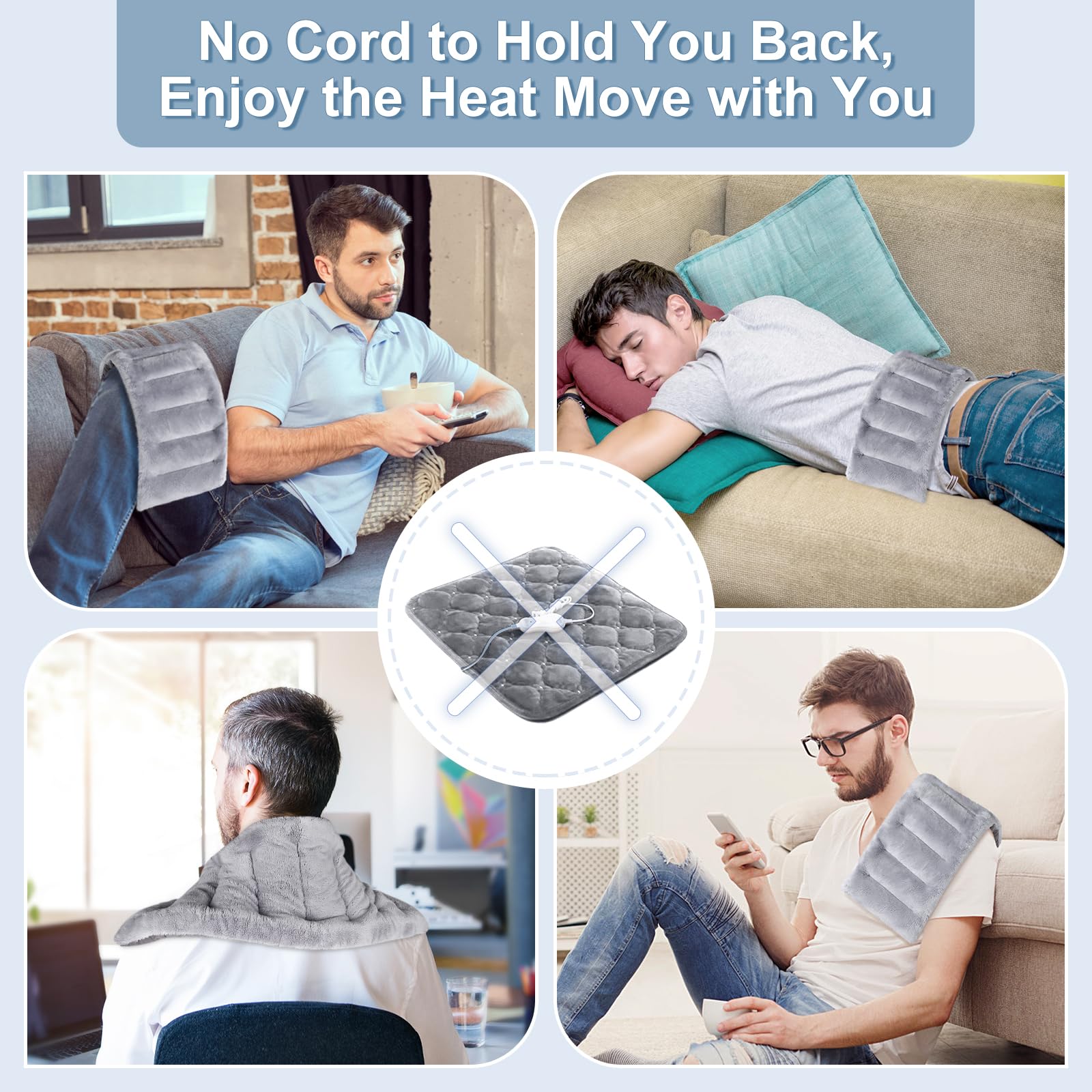 SuzziPad option chaud et froid propose des compresses apaisantes pour fatigue et tension.