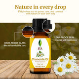 Huile de camomille SVA pour bain relaxant, moment de soin.