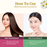 Huile de camomille SVA pour cosmétiques maison, crèmes et savons.