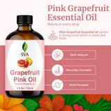 SVA Grapefruit Pink, diffuseur en action avec l'huile essentielle transportant une ambiance aromatique.