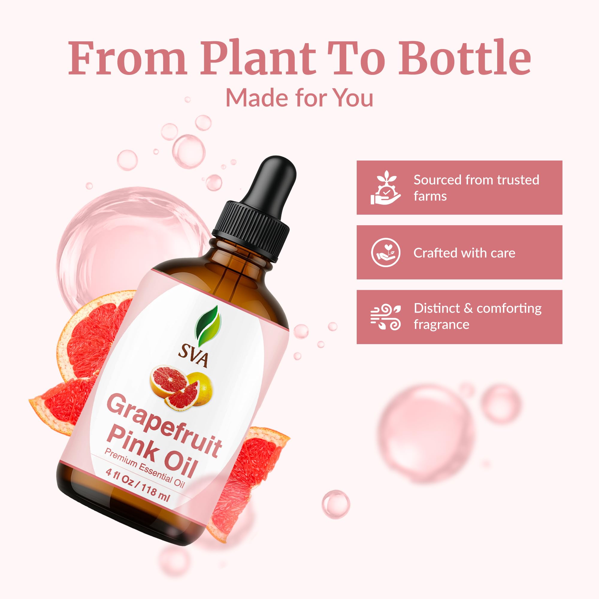 SVA Grapefruit Pink, soin peau dilué pour nourrir en douceur.