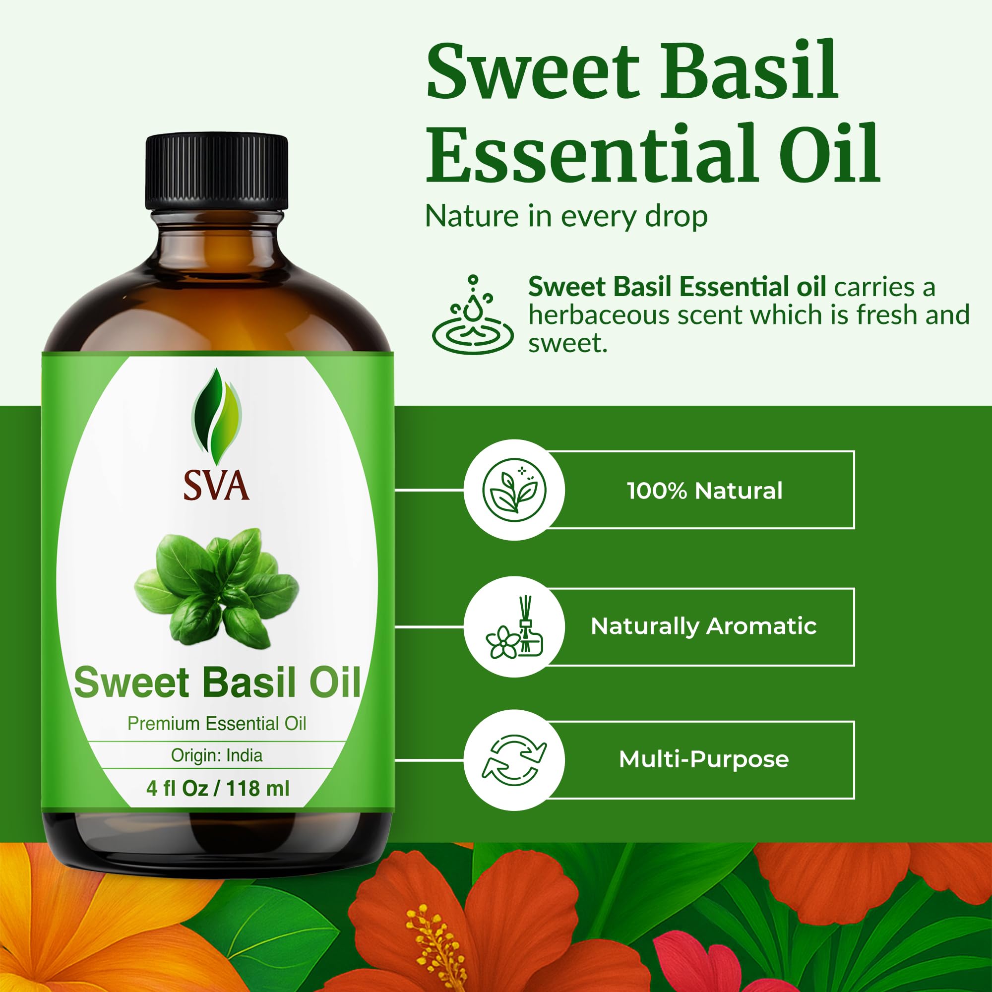 SVA Basilic Doux en diffusion pour une ambiance apaisante à la maison.