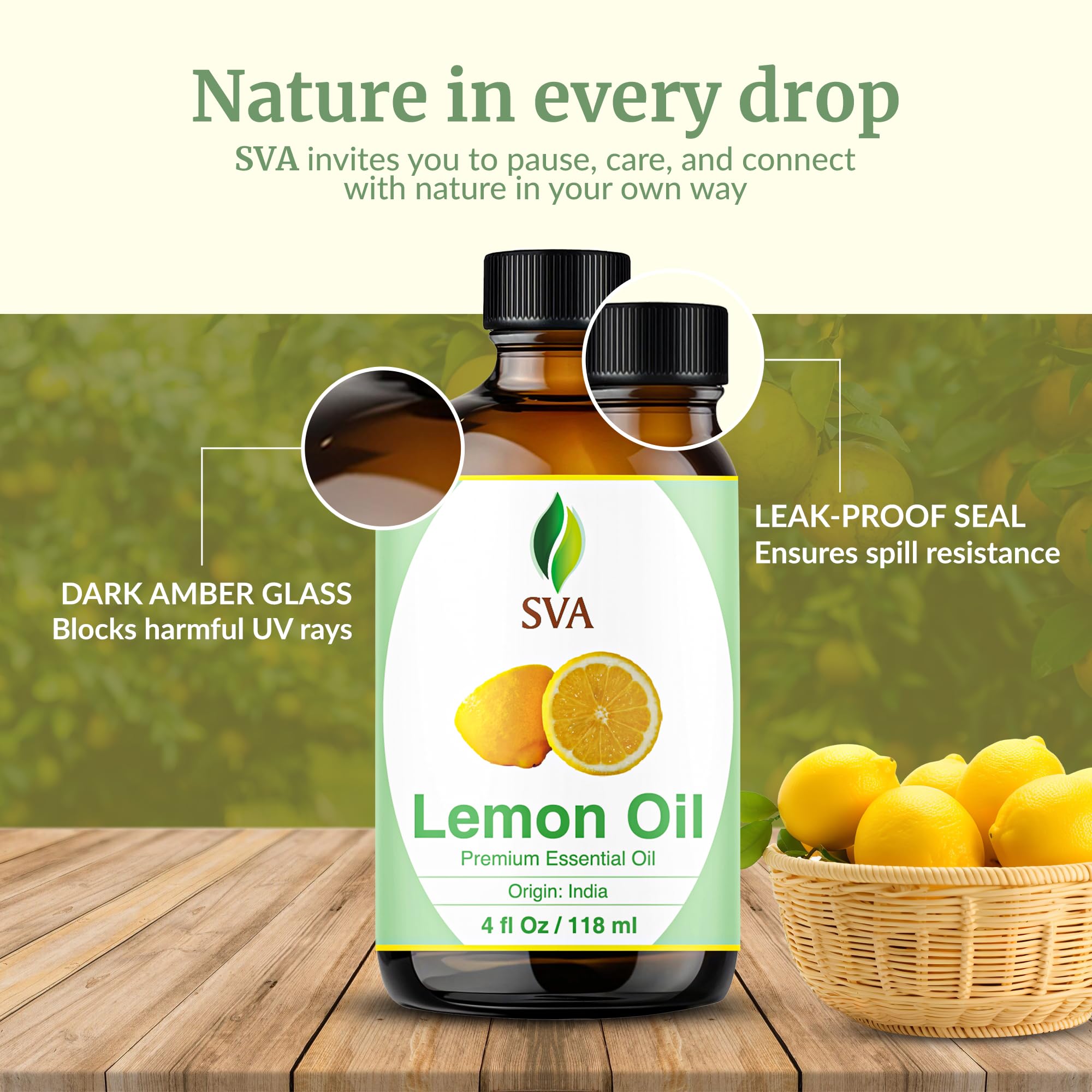 Bougies parfumées enrichies à l’huile de citron SVA pour ambiance citronnée