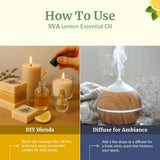 Massage relaxant avec huile essentielle de citron SVA et huile porteuse
