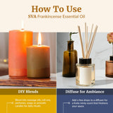 SVA huile essentielle d’encens Serrata – utilisation en savon et bain maison.