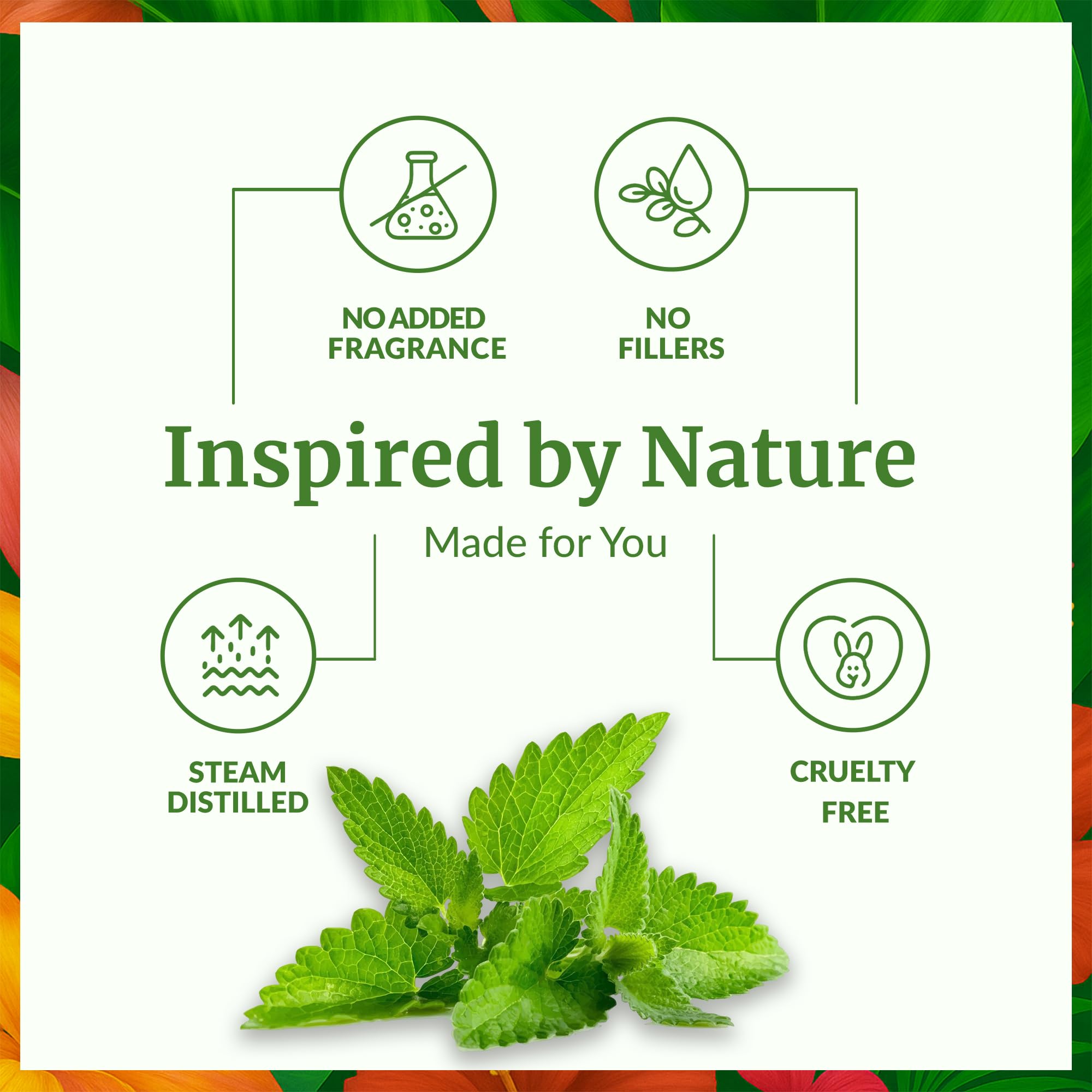 Usage peau SVA ORGANICS: huile menthe-poivree diluée pour un soin rafraîchissant.
