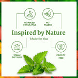 Usage peau SVA ORGANICS: huile menthe-poivree diluée pour un soin rafraîchissant.
