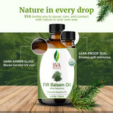 Bain pieds relaxant avec huile sapin balsam SVA Organics.