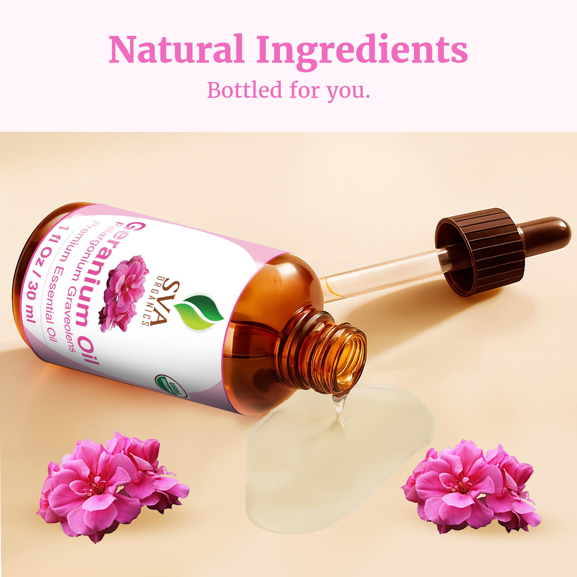 SVA ORGANICS huile géranium — savons et bougies faits maison