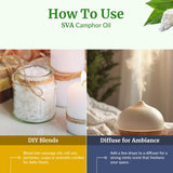 Bain aromatique avec huile camphore SVA ORGANICS.