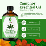 SVA ORGANICS camphore – application sur cuir chevelu et massage.