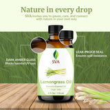Huile citronnelle SVA pour bains et sels — aromathérapie maison.