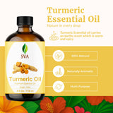 Diffuseur aromathérapie avec huile curcuma SVA Organics pour parfum épicé.