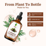 Huile de cèdre SVA Organics dans le bain pour relaxation
