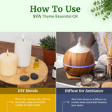 Fabrication de bougies parfumées avec huile de thym SVA ORGANICS