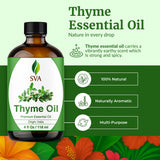 Massage corporel dilué à l huile de thym SVA ORGANICS