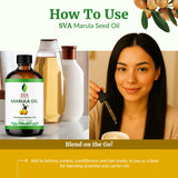 SVA Organic Huile Marula – ajout facile à vos crèmes pour hydratation enrichie.