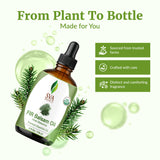 Soin peau et visage dilué avec huile sapin balsam SVA Organics.
