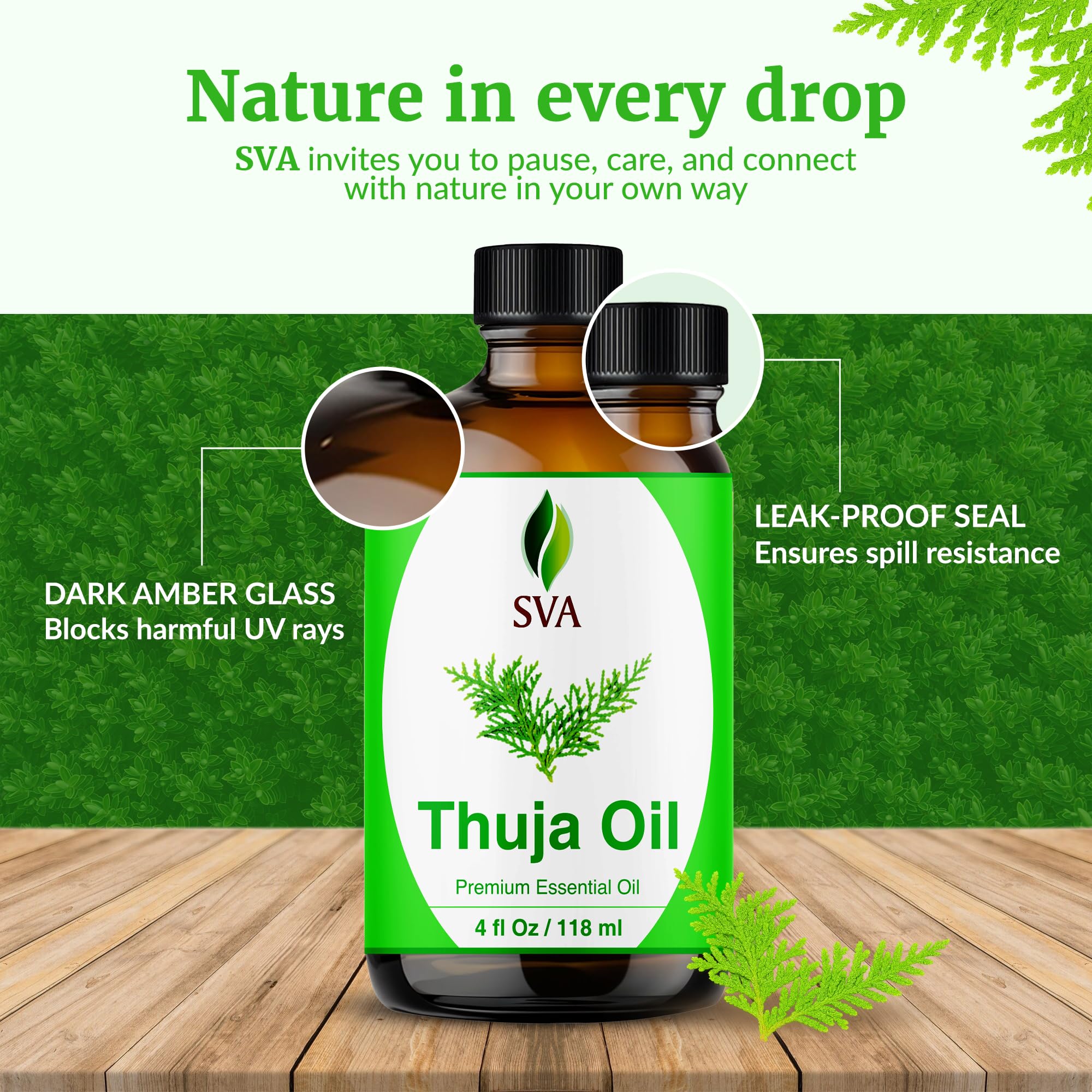 SVA Thuja bouteille-gouttes: dosage précis grâce au flacon.