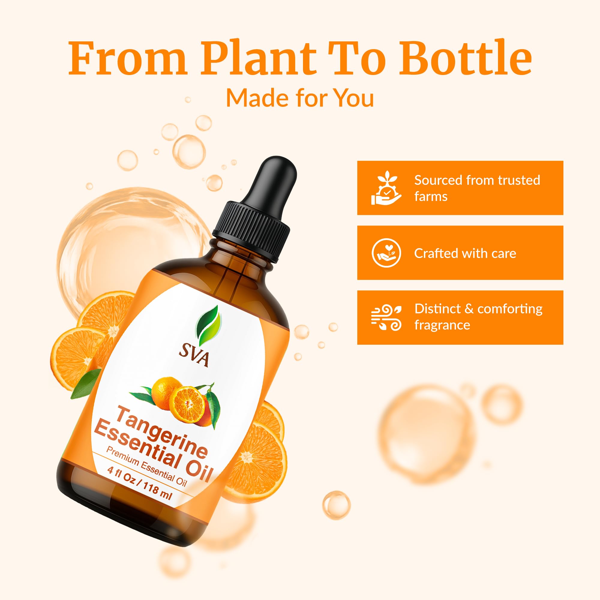 SVA Tangerine : soin cheveux et cuir chevelu après dilution avec une huile porteuse