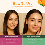 SVA Tangerine : massage corporel avec huile diluée pour relaxation