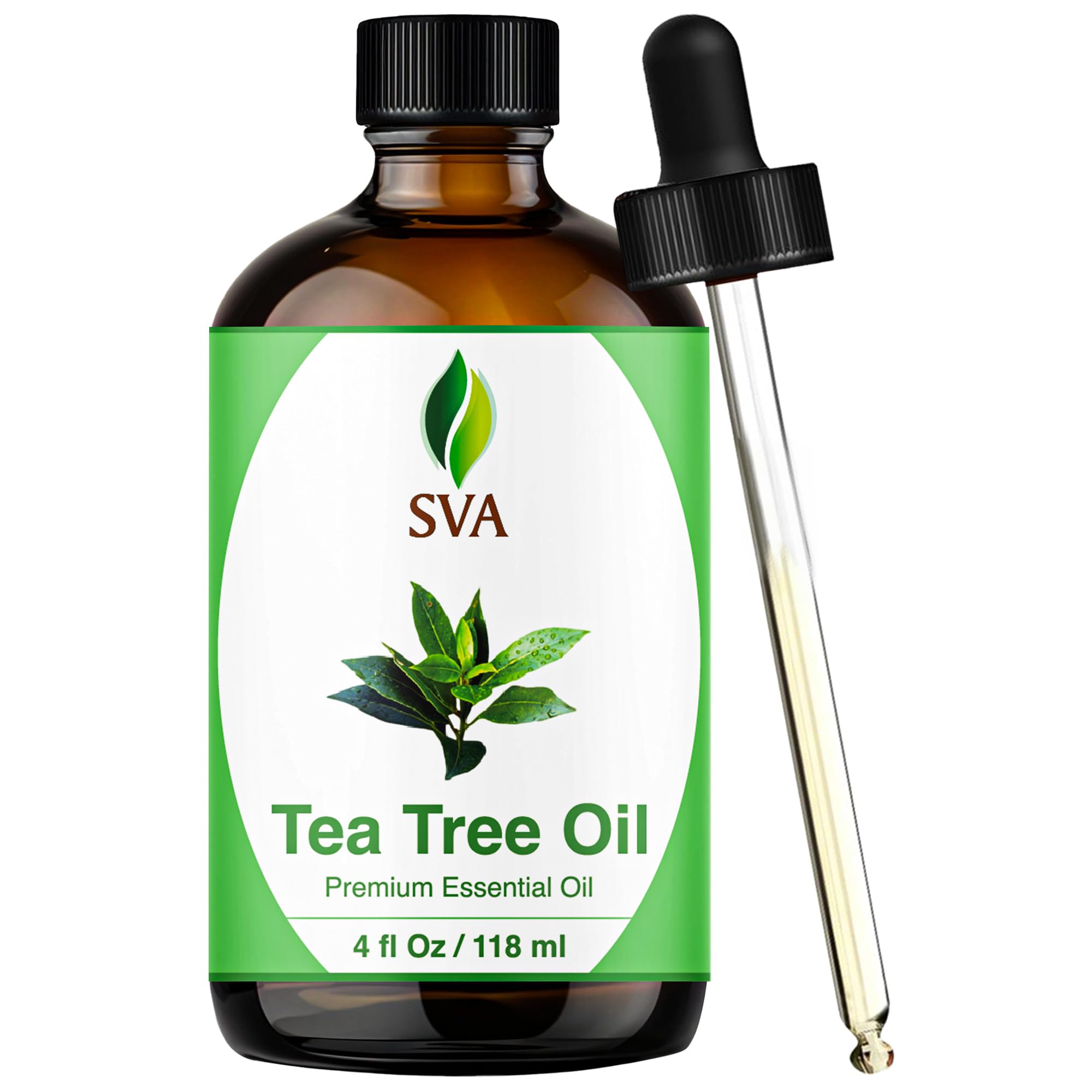 SVA Tea Tree Oil – bouteille avec pipette, dosage précis et diffusion aromatique.